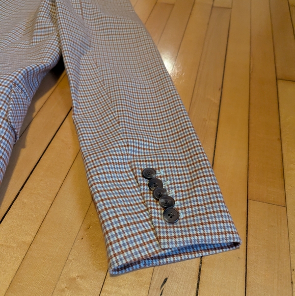 1. STATE Long Double Breasted Blazer in Dusty Blue | Size 8 - Picture 9 of 9